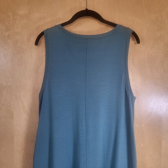 Wool& Sierra Tank Dress Silver Jade Size Large Long - Picture 4 of 9